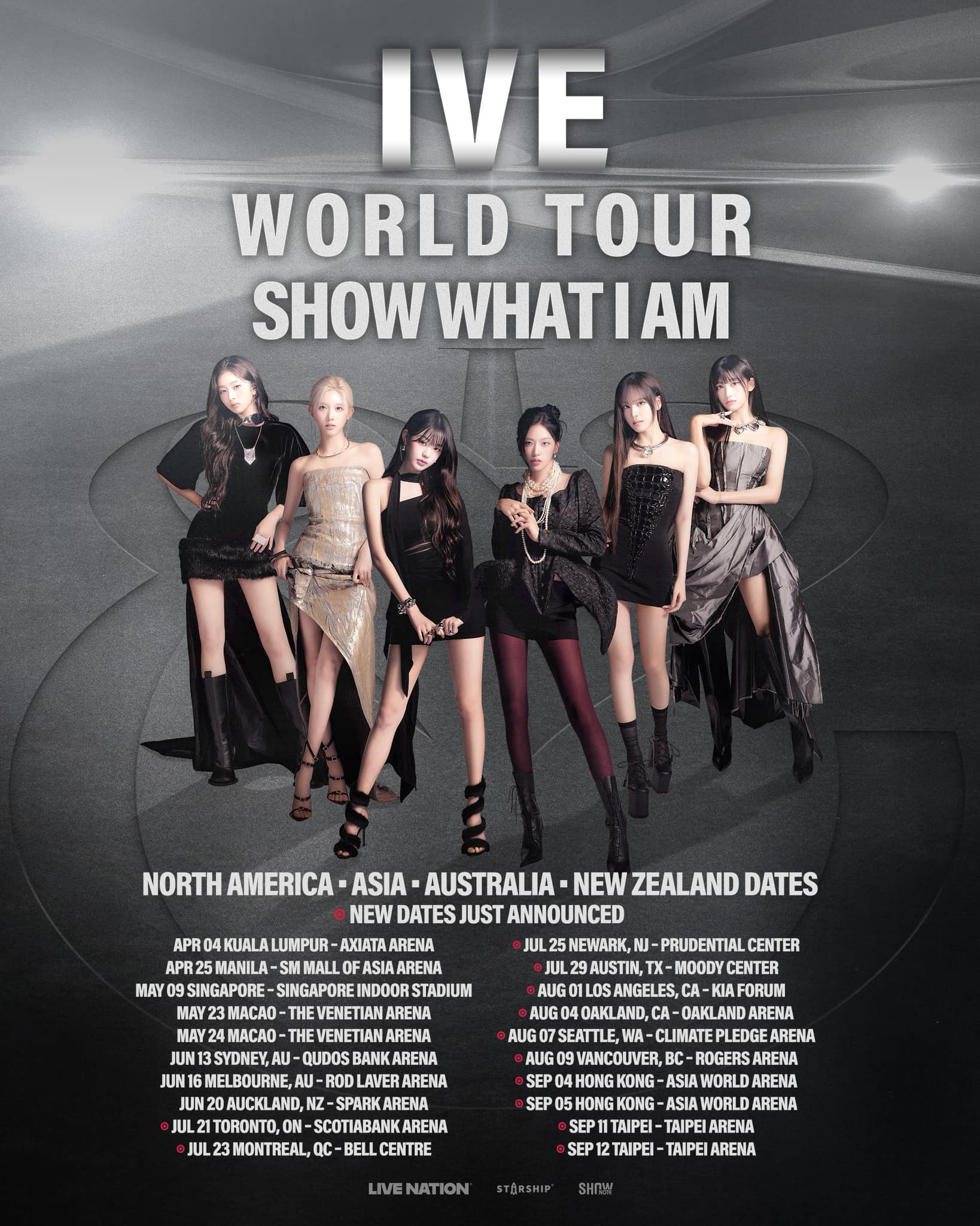 IVE SHOW WHAT I AM World Tour Poster 2026